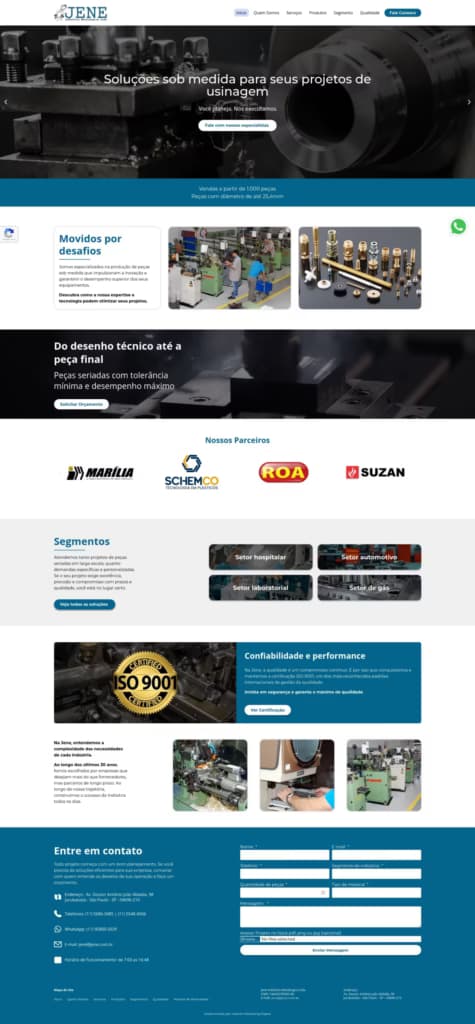 Criação de Site Multi Page para Metalúrgica